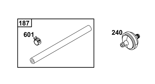 Fuel Supply Group Diagram and Parts List for 25V337-0055-F1 200000 - 399999 Briggs and Stratton Engine
